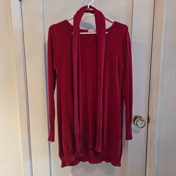 Femme Fatale Made in Italy tunic-length sweater with matching tube scarf - Picture 2 of 4